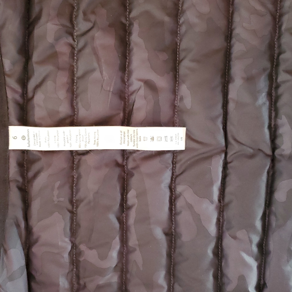 NWOT Lululemon Pack It Down Jacket in Cncognito Camo Multi Grey - Picture 6 of 11
